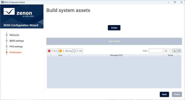 BESS Configuration wizard