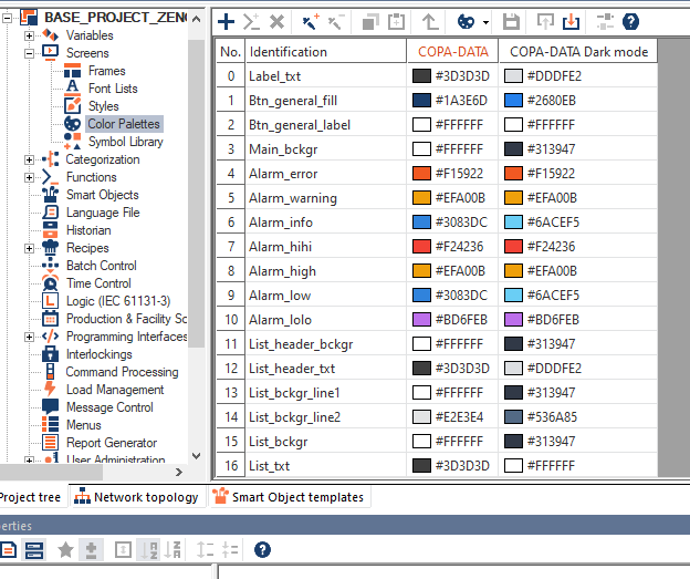 Styles for Smart Object Templates – COPA-DATA zenon Engineering Store