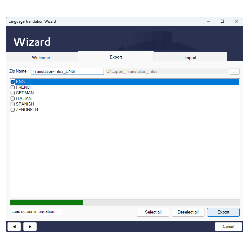 Language Translation Wizard