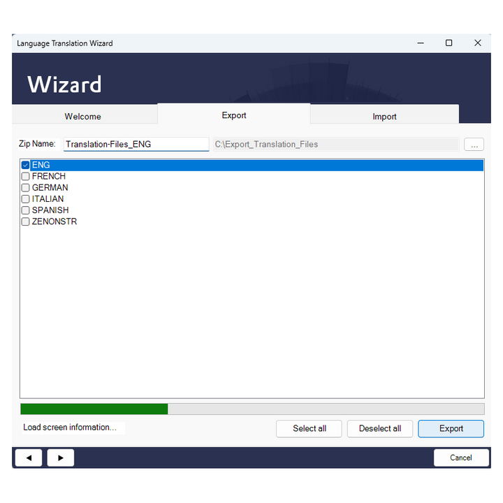 Language Translation Wizard