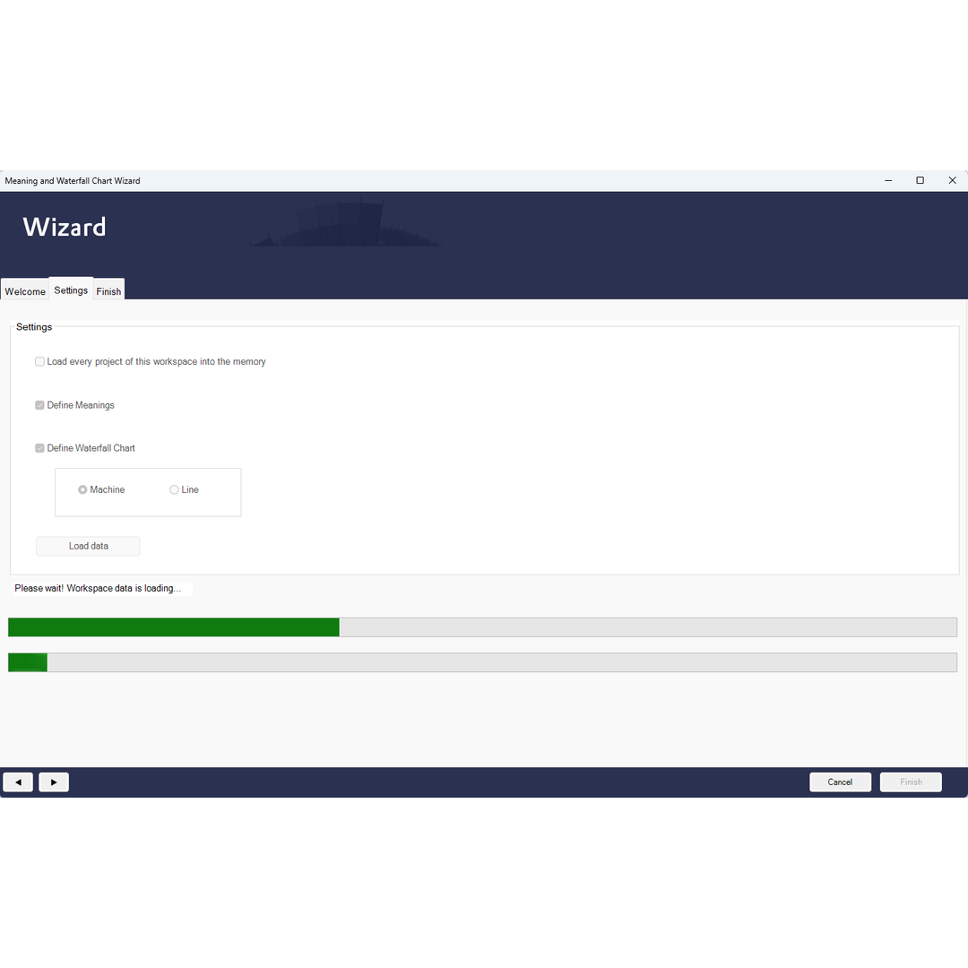 Meaning and Waterfall Chart Wizard