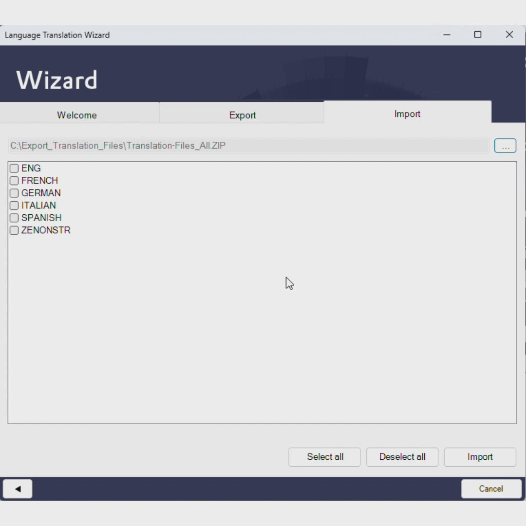 Language Translation Wizard